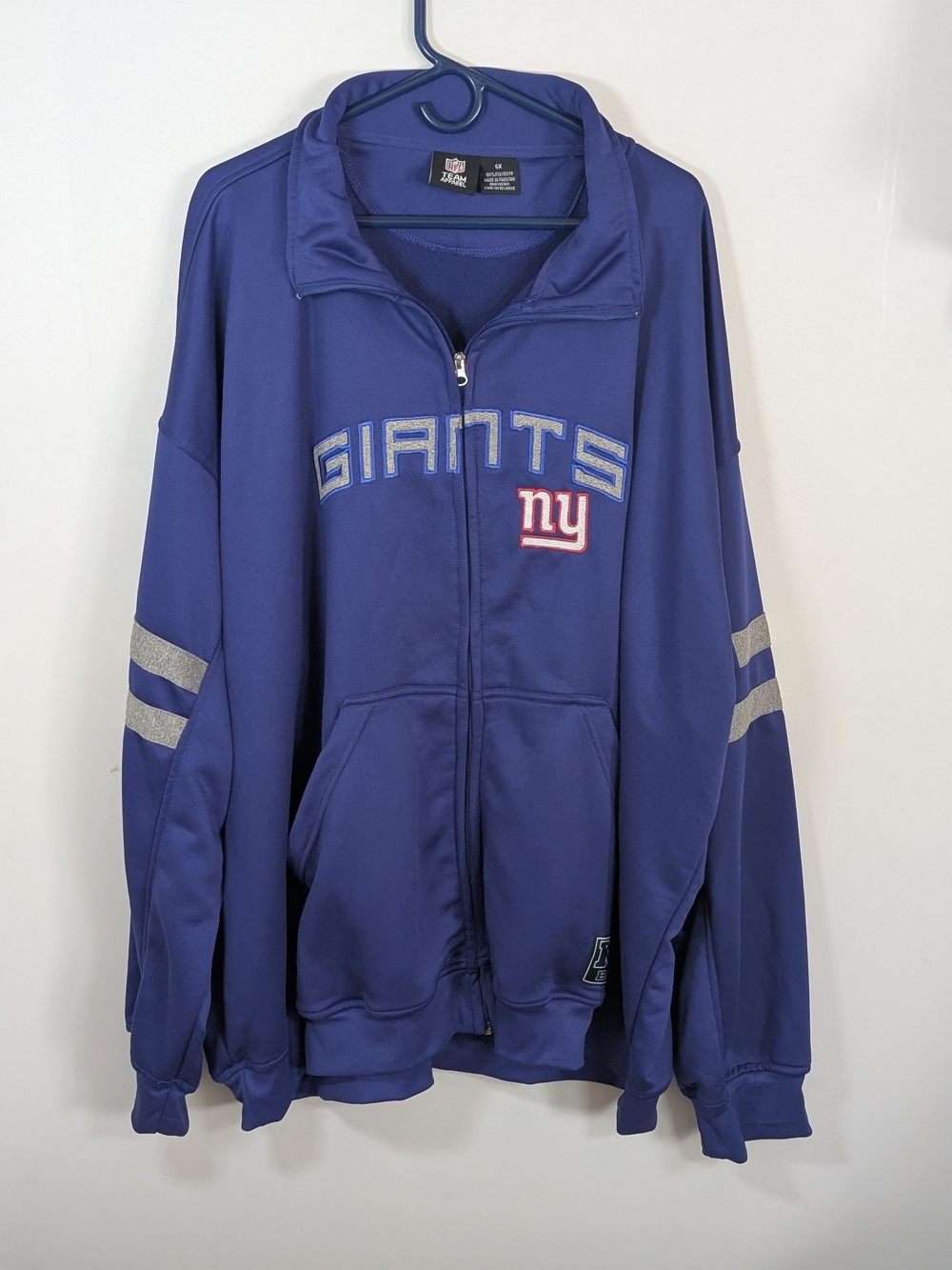 New York Giants Royal Blue Full-Zip Jacket